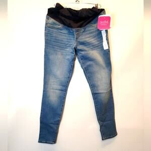 New Ingrid Maternity Over the Belly Jeans Stretch Jeggings  NWT Size 2/ 26R‎